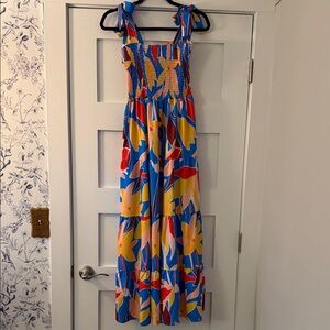 Colorful Floral Maxi Dress